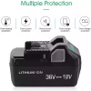 36V/18V 4.0Ah Nyt batteri til Metabo BSL36A18 BSL36B18 371751M 372121M WH36DBGM WH36DC KC18DBFL2QF KC18DDX DH36DPAQ4 - Image 3