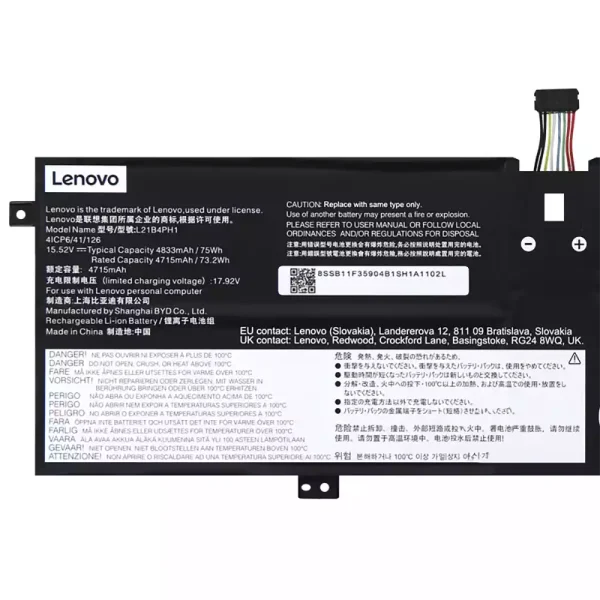 Batteri til bærbar computer LENOVO L21B4PH1 L21C4PH1 L21M4PH1 L21L4PH1 L21D4PH1 - Image 3
