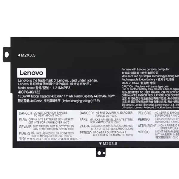 Batteri til bærbar computer Lenovo L21M4PE3 L21L4PE3 - Image 3