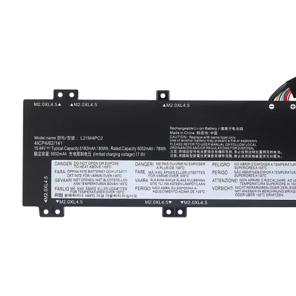 Batteri til bærbar computer Lenovo L21B4PC0 L21C4PC1 L21D4PC1 L21M4PC2 L21M4PC3 - Image 3