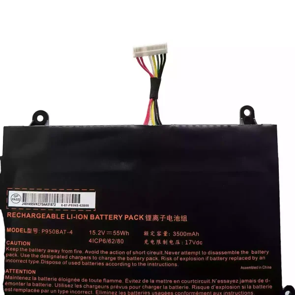 Batteri til bærbar computer P950BAT-4 - Image 3