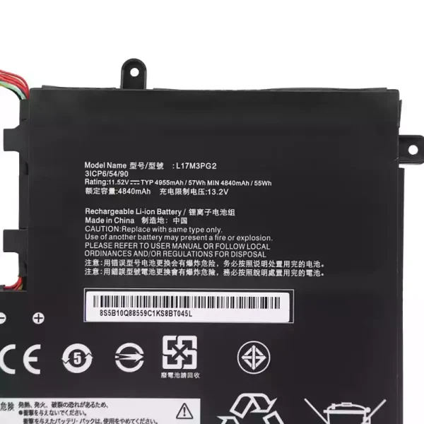 Batteri til bærbar computer LENOVO L17M3PG2 L17L3PG2 - Image 3