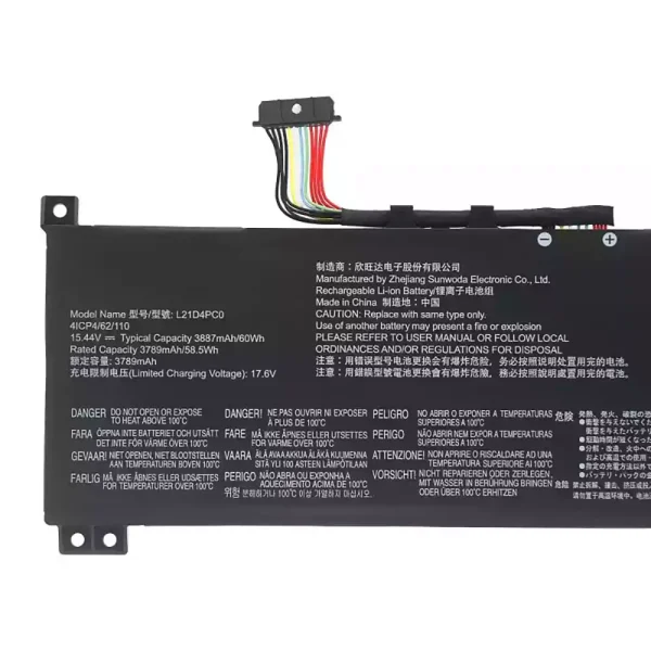 Batteri til bærbar computer Lenovo L21M4PC0 L21C4PC0 - Image 3
