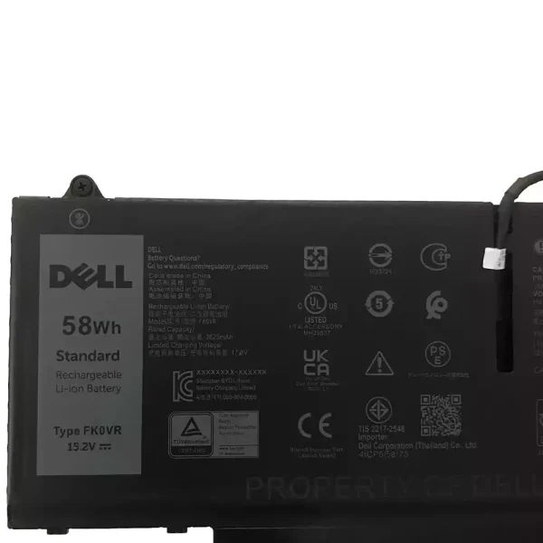 Batteri til bærbar computer DELL FK0VR FKOVR - Image 3