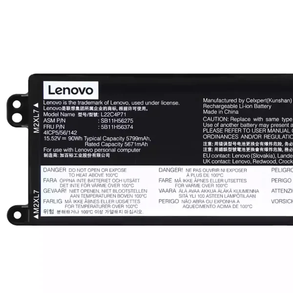 Batteri til bærbar computer LENOVO L22C4P71 L22M4P71 - Image 3