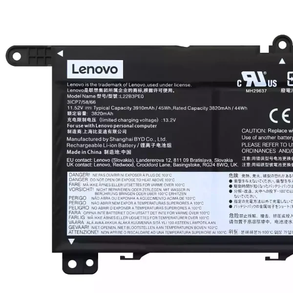 Batteri til bærbar computer LENOVO L22B3PE0 L22C3PE0 L22M3PE0 - Image 3