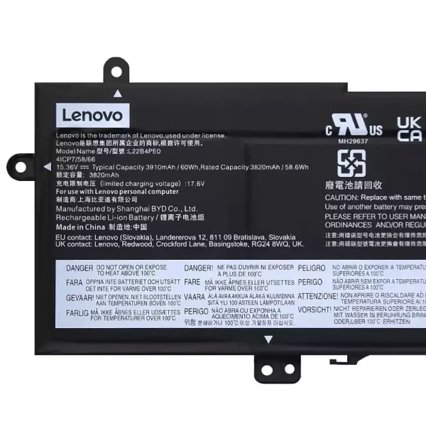Batteri til bærbar computer LENOVO L22B4PE0 L22C4PE0 L22D4PE0 L22M4PE0 - Image 3