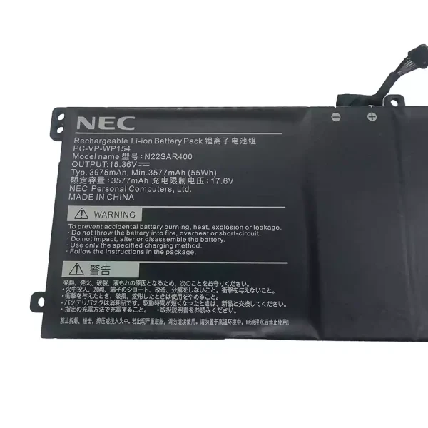 Batteri til bærbar computer NEC PC-VP-WP154 N22SAR400 - Image 2