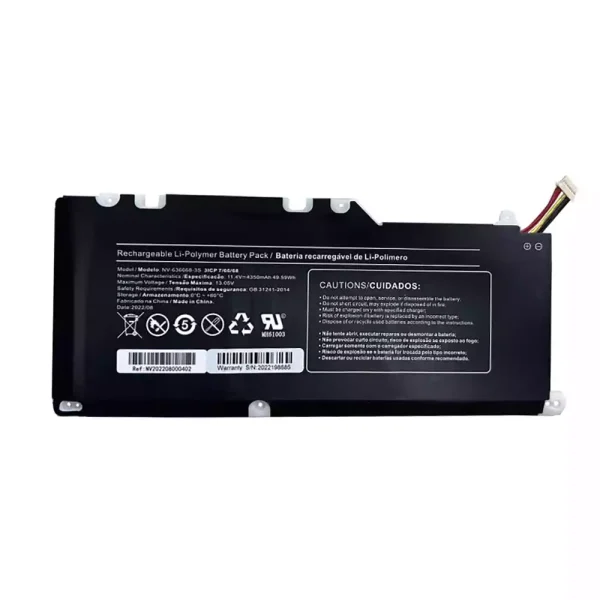 Batteri til bærbar computer POSITIVO NV-636668-3S