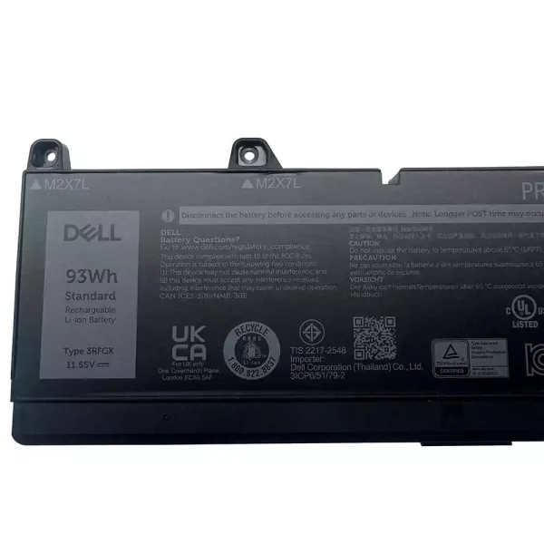 Batteri til bærbar computer DELL 3RFGX 1XM5X - Image 3