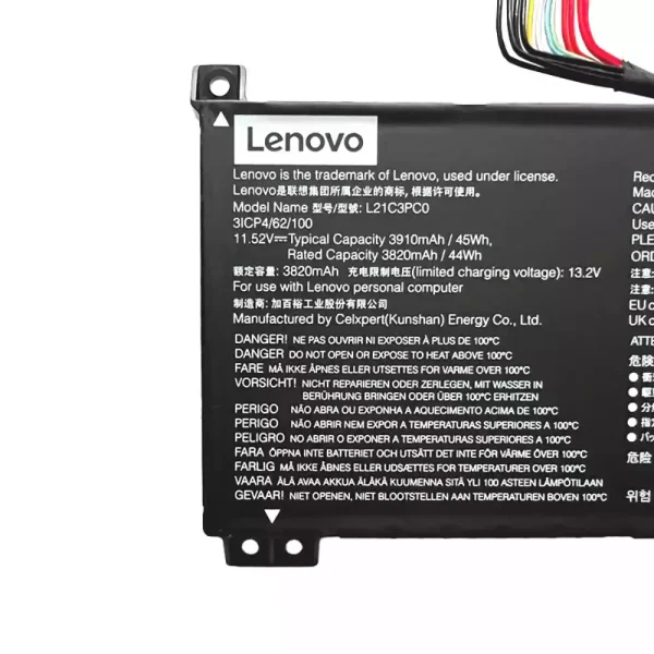 Batteri til bærbar computer Lenovo L21C3PC0 L21D3PC0 L21L3PC0 L21M3PC0 - Image 4