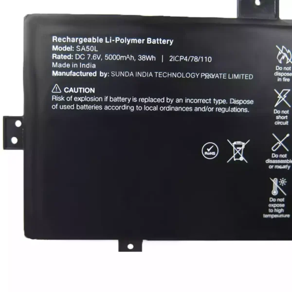 Batteri til bærbar computer SA50L - Image 2