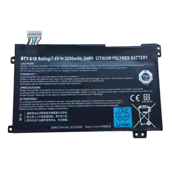 Batteri til bærbar computer MSI BTY-S1B 40033906 925TA030F