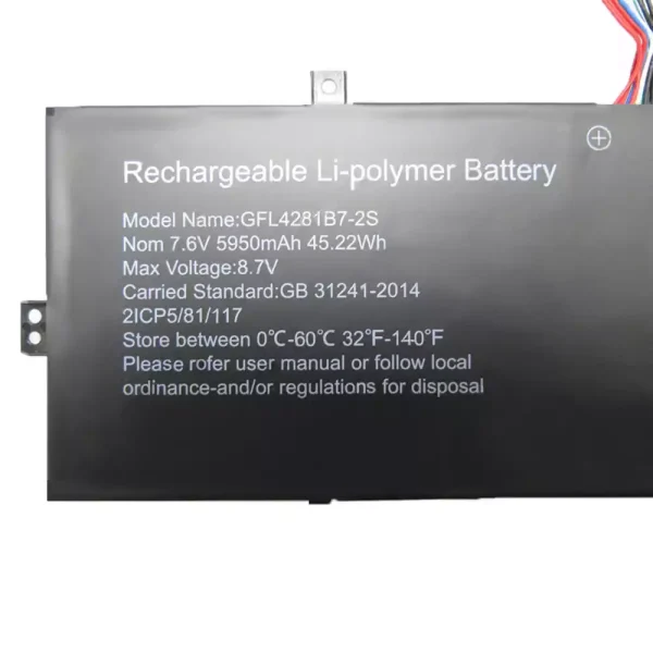 Batteri til bærbar computer GFL4281B7-2S - Image 2