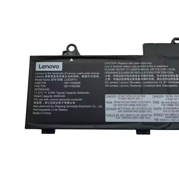 Batteri til bærbar computer Lenovo L23D3P72 L23M3P70 L22D3P71 - Image 2