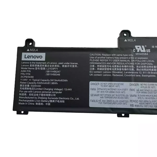 Batteri til bærbar computer Lenovo L21D3P71 SB11H56247 5B11H56346 - Image 3