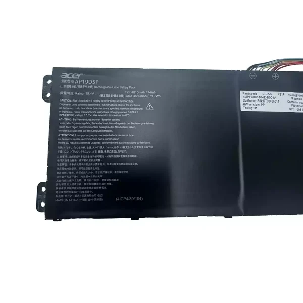 Batteri til bærbar computer ACER AP19D5P - Image 3