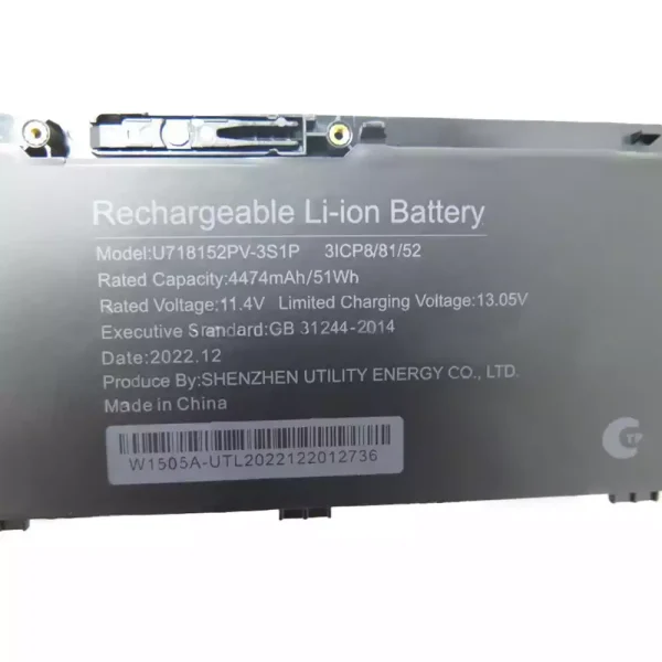 Batteri til bærbar computer U718152PV-3S1P - Image 2