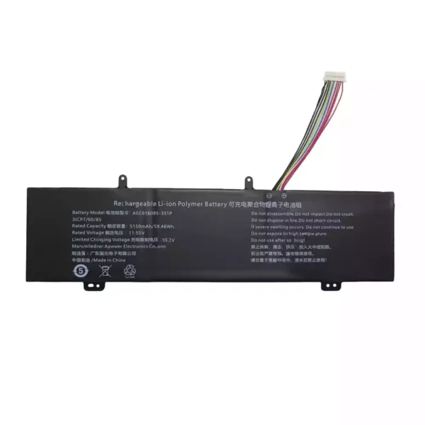 Batteri til bærbar computer AEC616085-3S1P