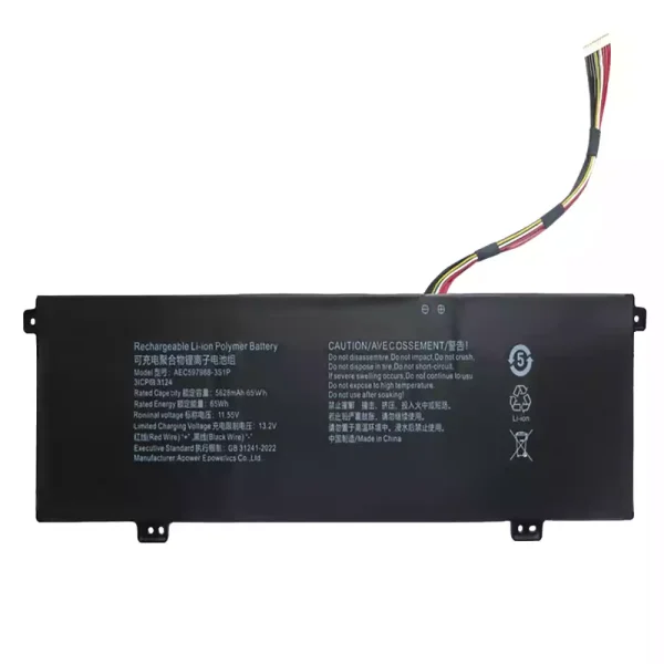 Batteri til bærbar computer AEC597988-3S1P