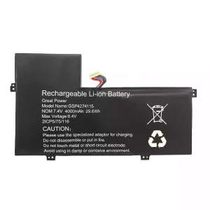 Batteri til bærbar computer GSP4274115