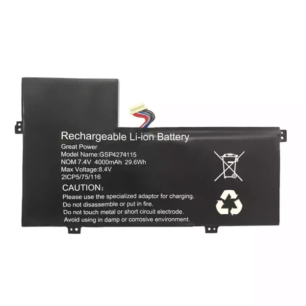 Batteri til bærbar computer GSP4274115
