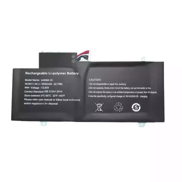 Batteri til bærbar computer 649060-3S