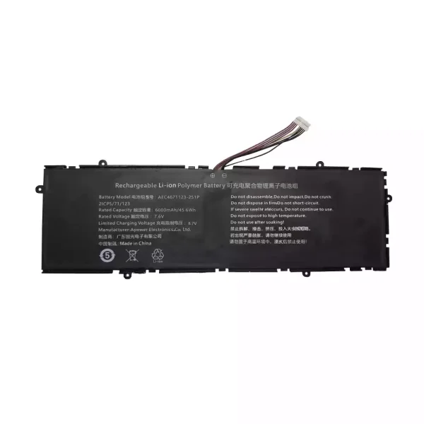 Batteri til bærbar computer AEC4671123-2S1P