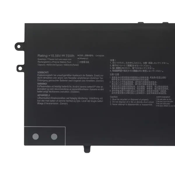 Batteri til bærbar computer ASUS C41N2304 - Image 3