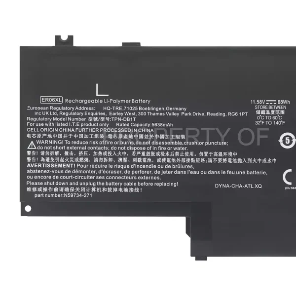 Batteri til bærbar computer HP ER06XL TPN-DB1T - Image 3
