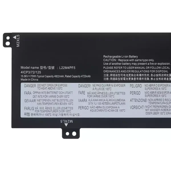 Batteri til bærbar computer LENOVO L22D4PF5 L22C4PF5 L22X4PF5 L22B4PF5 L22M4PF5 - Image 3