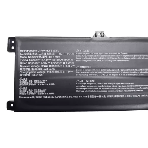 Batteri til bærbar computer MSI BTY-M59 - Image 2