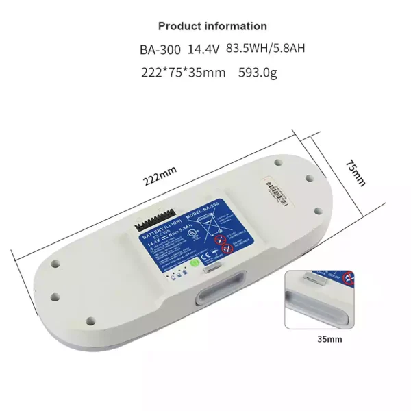 Batteri til Inogen BA-200 BA-300 BA-400 BA-500 - Billede 2