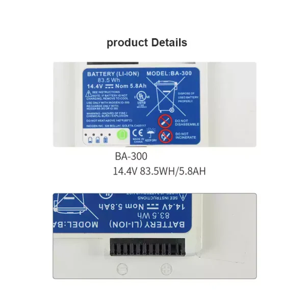 Batteri til Inogen BA-200 BA-300 BA-400 BA-500 - Billede 3