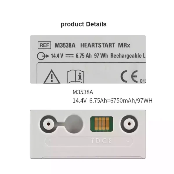 Batteri til PHILIPS HeartStart MRx M3538A M3535A M3536A M3535-60992 - Billede 3