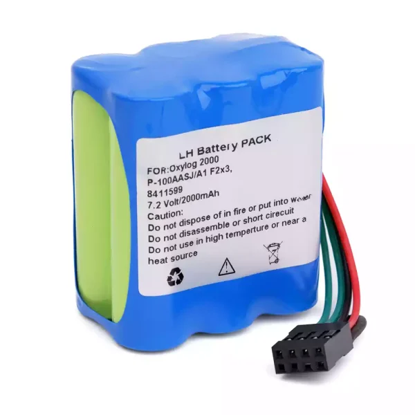 Batteri til Oxylog 2000 P-100AASJ/A1 F2x3 8411599 - Billede 2