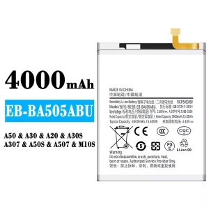 Batteri EB-BA505ABU til Samsung A50/A30/A20/M10S/M107/A30S/A307/A50S/A507