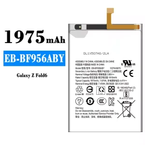 Batteri EB-BF956ABY til Samsung Galaxy Z Fold 6