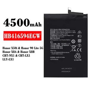 Batteri HB416594EGW til HUAWEI Honor X50i / Honor 90 Lite 5G /Honor X8A / Honor X8B