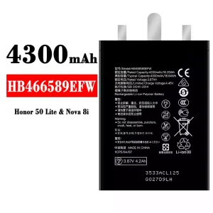 Batteri HB466589EFW til HUAWEI Honor 50 Lite/Nova 8i