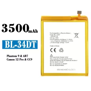 Batteri BL-34DT til Tecno Phantom 9/ Camon 12 Pro