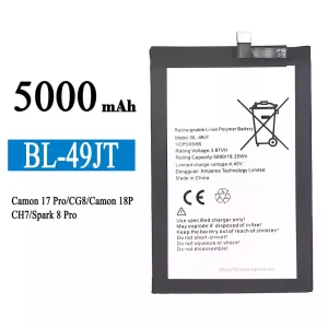 Batteri BL-49JT til Tecno Camon 17 Pro / Camon 18P / Spark 8 Pro