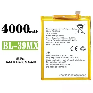 Batteri BL-39MX til Infinix S5 Pro