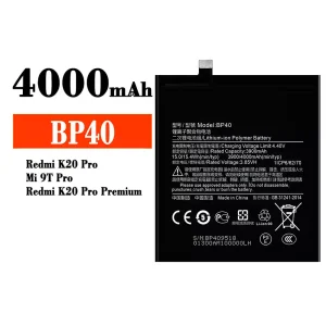 Batteri BP40 til Xiaomi Redmi K20 Pro / Mi 9T Pro