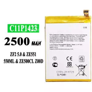 Batteri C11P1423 til Asus Zenfone 2 5.0 / ZE551 / 550ML / ZE500CL / Z00D