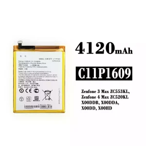 Batteri C11P1609 til Asus Zenfone 3 Max ZC553KL / Zenfone 4 Max ZC520KL