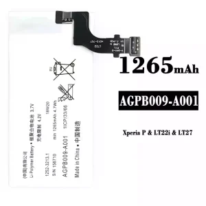 Batteri AGPB009-A001 til Sony Xperia P/ LT22i / LT27
