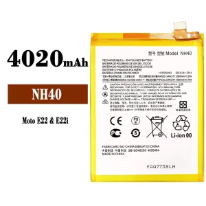 Batteri NH40 til Motorola MOTO E22 / E22i
