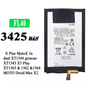 Batteri FL40 til Motorola X Play / MotoX 3a dual / X3 Play / MOTO Droid Max X2