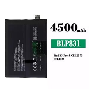 Batteri BLP831 til OPPO Find X3 / Find X3 Pro